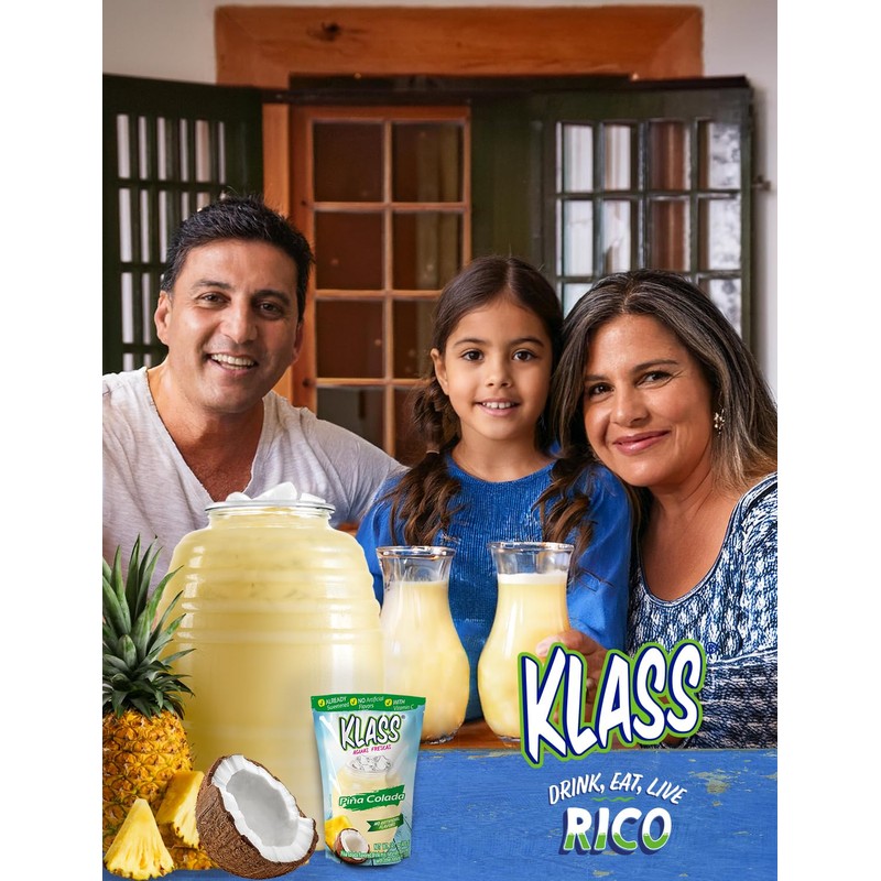 Klass Aguas Frescas |Pina Colada Drink Mix| Flavor From Natural