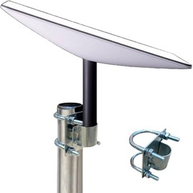 Universal U-Bolt Clamp Antenna Mount Bracket for Starlink V2 Pipe Adapter, for Starlink Mount with Pipe Adapter for RV,Universal Starlink Pole Mount for U-Bracket Dish