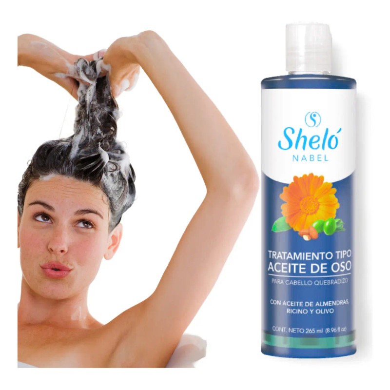 Tratamiento Aceite Oso Shelo Nabel 265ml Cabello Quebradizo