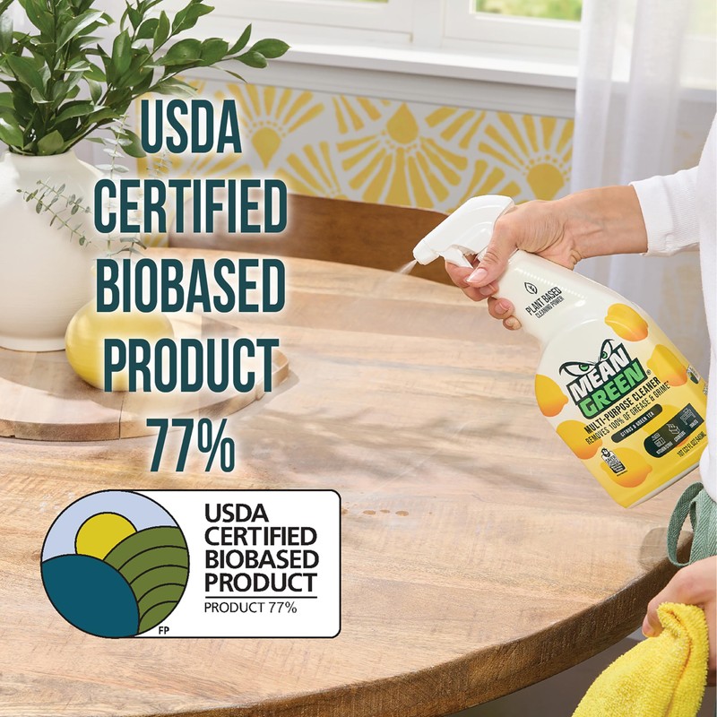 Mean Green Non-Concentrated Ready-to-Use Multi-Purpose Cleaner, Citrus & Green Tea,