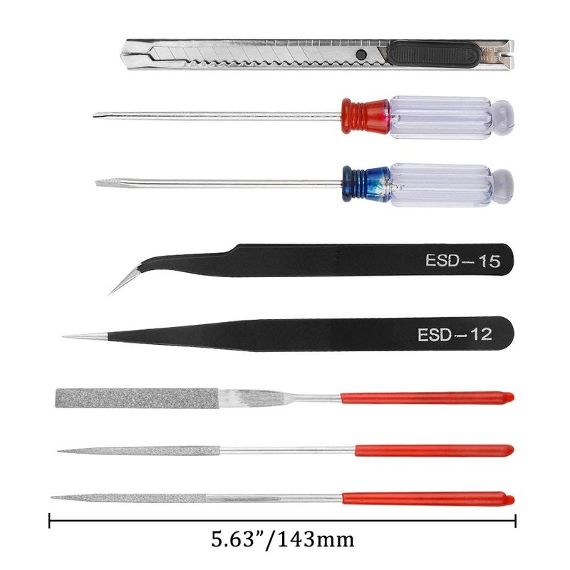 BGTXINGI Gundam 18 Piece Modelling Tool Set with Plastic Box