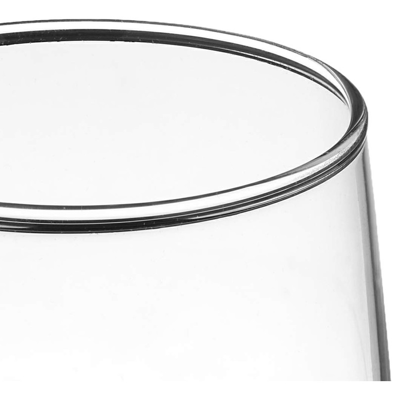 Luminarc Cachet 9-Ounce Stemless Flute Glasses, 12 Pack, Clear, 2.0