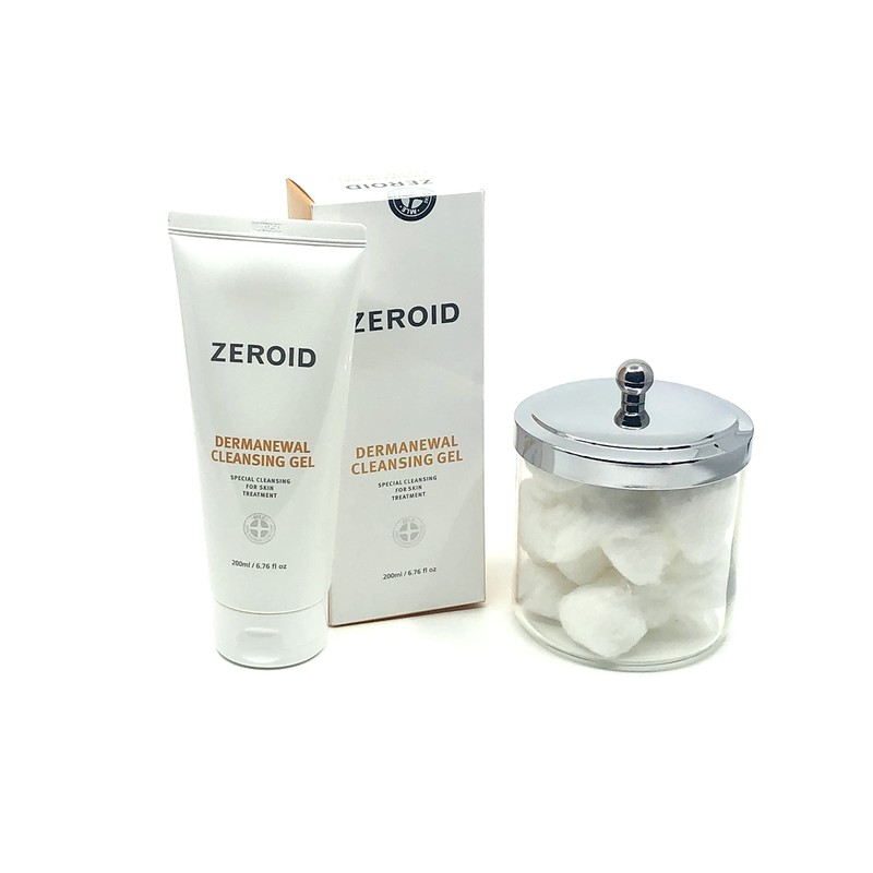 ZEROID Damanual Cleansing Gel, 6.8 fl oz (200 ml), Dermanewal