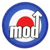 Mod Target Embroidered Patch 8cm Dia (3 Dia) by Klicnow