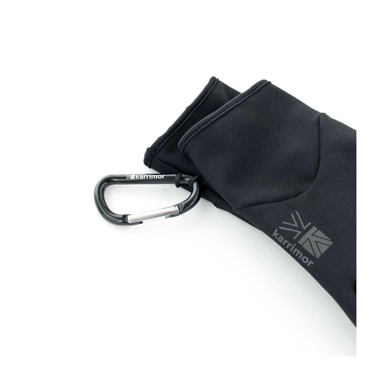 Karimar Stretch Fleece Gloves, Black, S, Black