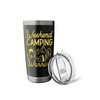 Weekend Camping Warrior Tent Minimalistic Stainless Steel Insulated Tumbler