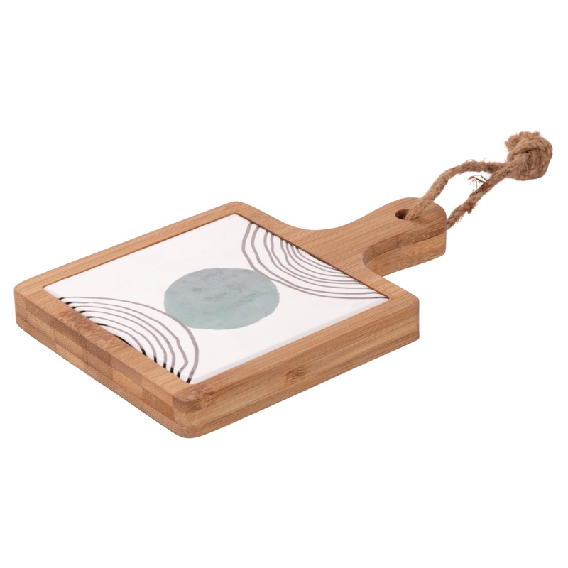 Venice lido Small Bamboo Stoneware Chopping Board