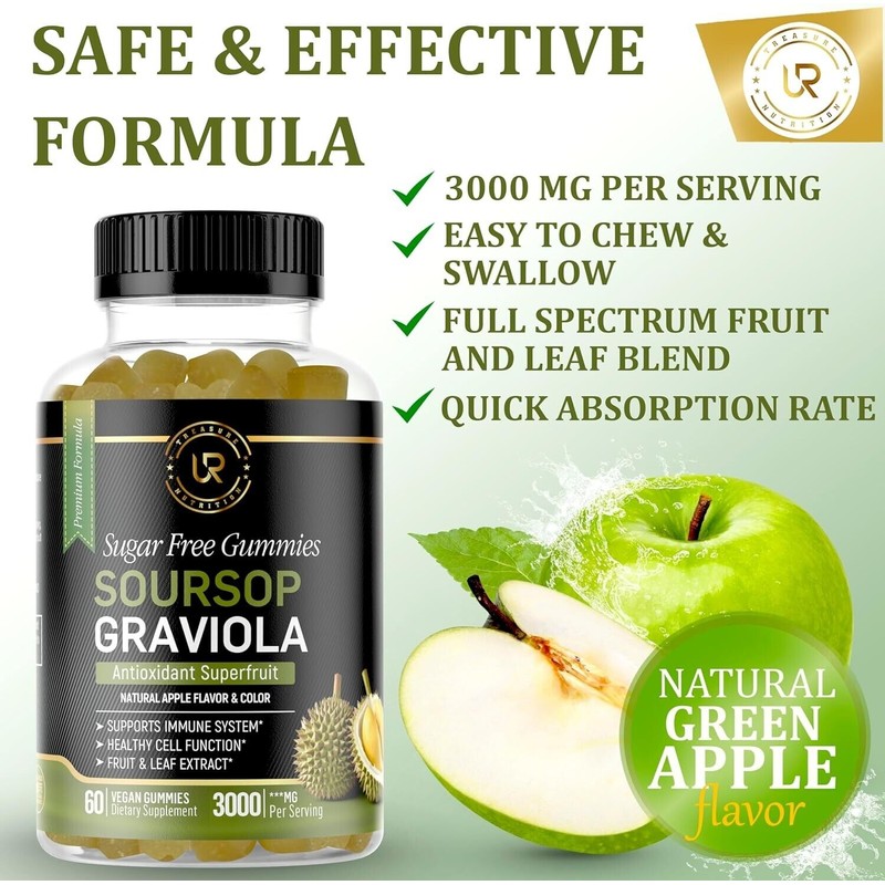 See all condition definitions Soursop Leaves & Fruit Gummies -