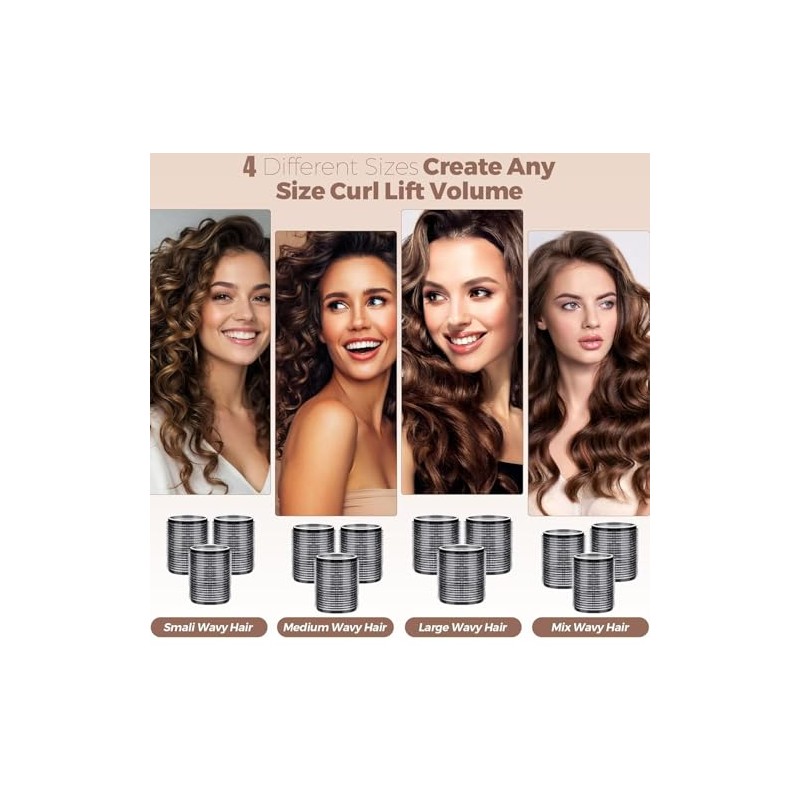 Tubos para Cabello, Rulos para Cabello sin Calor