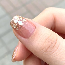 Lwenjing Nail Tips, 24 Pieces, Handmade Nails, Short, Spring/Summer, Popular, Japanese Style, Cute, Simple, Stylish, Bridal Nails, Glossy, Fake Nails, Double-sided Tape, For Coming-of-Age Ceremony