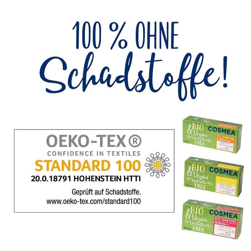 Cosmea Organic Tampons Made from 100% Organic Cotton, Value Pack