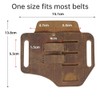 SSDH Tactical Tool Belt Multifunctional Leather Tool Belt Key Flashlight