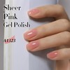 Double Rhythm Translucent Gel Polish Sheer Neutral Natural Light Milky