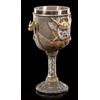 Viking Goblet Emblem with Drakkar Ship Decorative Figure Mead Wine