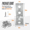 Angle Brackets Corner Bracket for Wood 16 Pcs | 25mm