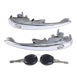 Rnr Spares Door Handles Pair with Matching Keys fit Beetle 1968-79 Classic Type 1