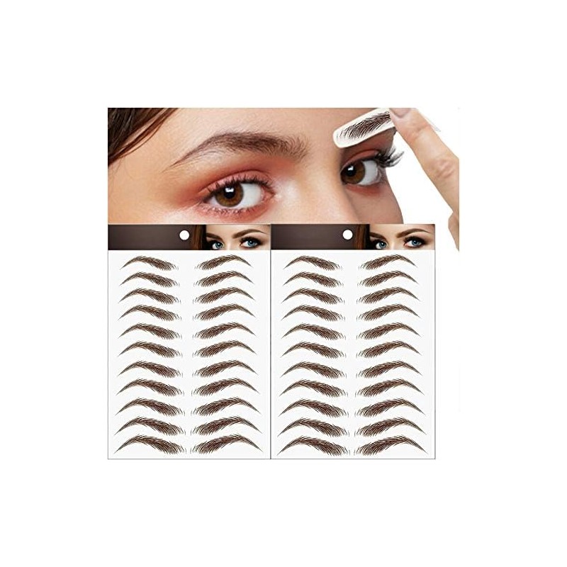 22 pares de tatuajes de cejas 4D, cejas auténticas como