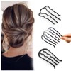 3 Pieces Hair Comb Metal Side Combs Hair Pins Insert