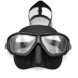 UMMY Free Diving Mask Streamline Streamline 2023 Model 5 Colors Free Diving Skin Diving Snorkel (Matte Black)