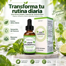 Suplemento Alimenticio De Clorofila 59 Ml Para Rutina Diaria