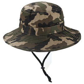 Kids Camo Sun Hat Boys-Camouflage Bucket Fishman Hat Packable(Camob, 4-8 Years)