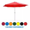 Macoll Sombrilla Jardin Plegable Con Manivela 2.5m Diametro Aoking
