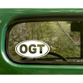The Decal Mafia 2 OGT OGUNQUIT DECALs Oval Maine Sticker For Car Window Bumper Rv Laptop