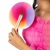 FISURA Folding Fan with Paper Folding Fan Colorful Pai Pai