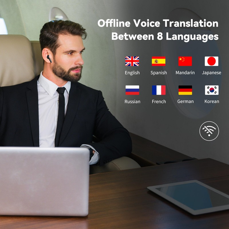 ANFIER Offline AI Translator Earbuds M3 Language Translator Device Translation