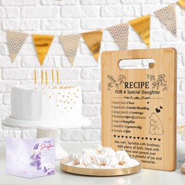 Daughter Gifts from Mom, Daughter Birthday Gifts Cutting Board Set