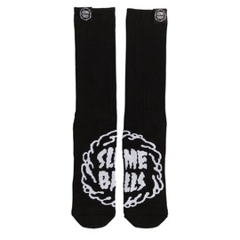 Slime Balls Skateboard Wheels Socks Mono Splat Crew Black