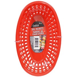 Cooking Concepts Red Deli Baskets (4 pcs- Set of 2)