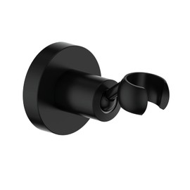 KANARY All Brass Handheld Shower Bracket Hand Held Shower (Round, Matte Black)