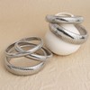 Frigotine Chunky Silver Snake Chain Bangle Bracelet for Woman, Stainless