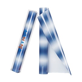 Tintnut Gradient HTV Vinyl Roll - 12 inch x 5 ft Blue White Heat Transfer Vinyl Ombre Iron on Vinyl Pattern Printed HTV DIY Crafts T-Shirt Handbags Hats for Cricut Silhouette Cameo