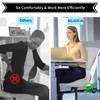 BOJUZIJA Tall Office Chair,Drafting Chair,Standing Computer Desk Chair with Foot
