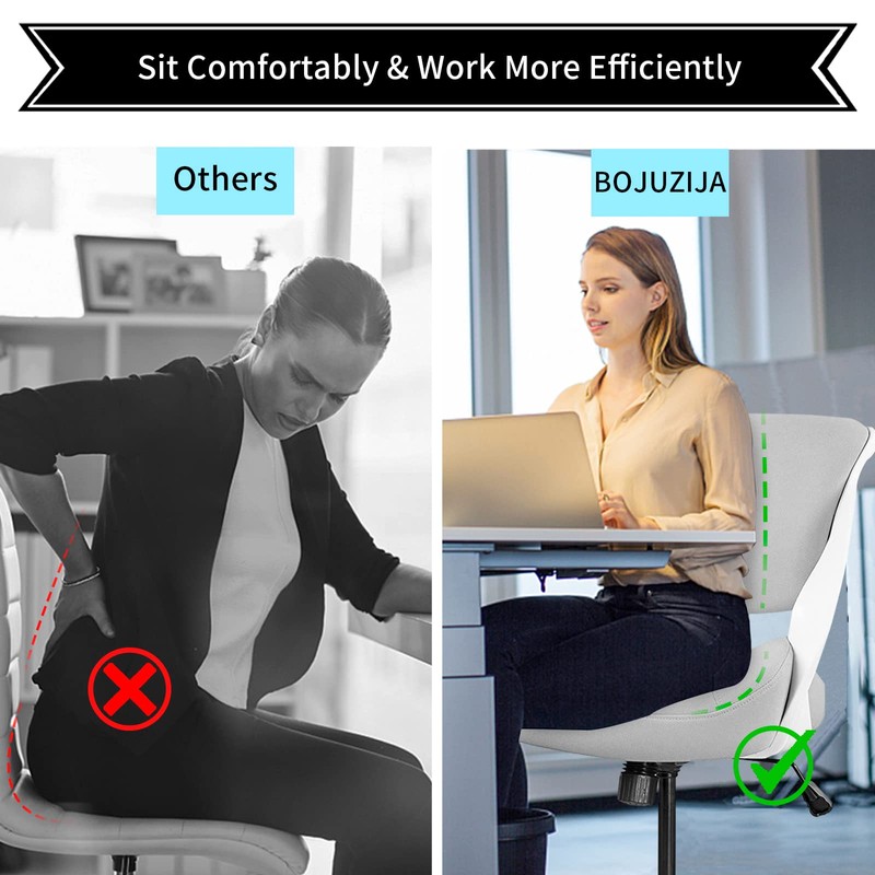 BOJUZIJA Tall Office Chair,Drafting Chair,Standing Computer Desk Chair with Foot