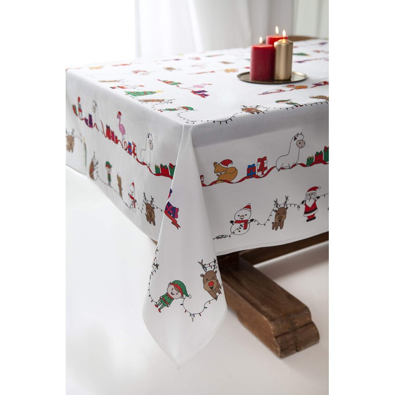 Fun Christmas Tablecloths (250cm x 150cm, Fun)