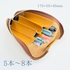 Leather Workshop Innoshima Pen Case, Pencil Case, Roll Pen Case,