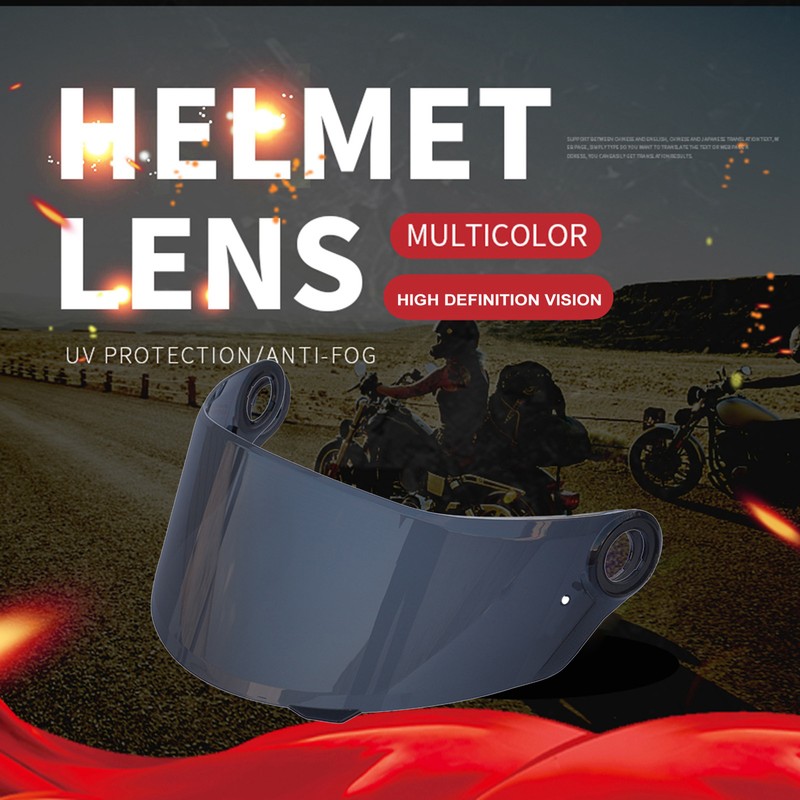 Motorcycle Anti-UV Anti-Scratch Wind Shield Helmets Lens Visor Replacement for