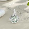 INFUSEU Aromatherapy Necklaces for Women Essential Oil Diffuser Jewelry Lava
