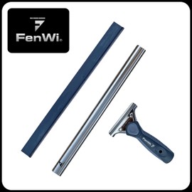 FenWi Window Squeegee 25 cm Wide / Shower Squeegee / Squeegee with Stainless Steel Squeegee for Windows and Glass Cleaning
