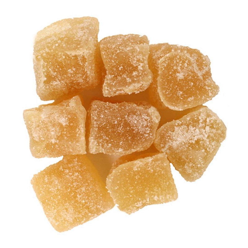 Natural Crystallized Ginger cubes 16 oz (3-Pack)