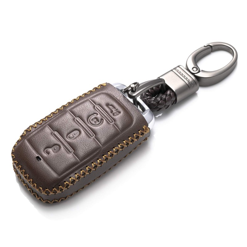 Vitodeco Genuine Leather Smart Key Fob Case Cover Protector Compatible