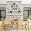 SUKYING Large Outdoor Clock, Patio Decorative Wall Clock Silent Non