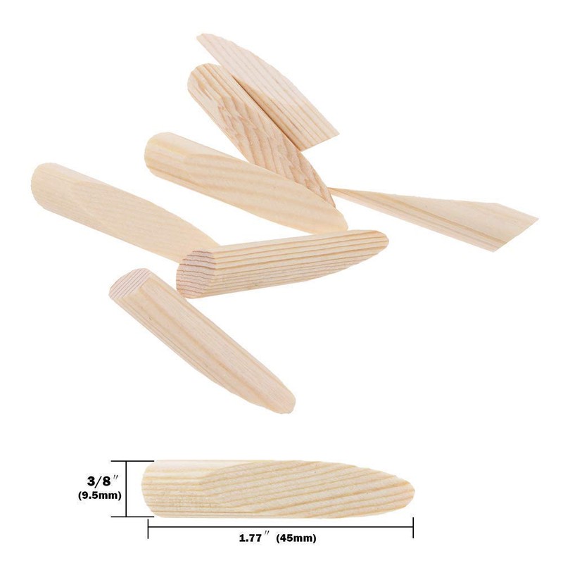 AUTOTOOLHOME 100 Pack Solid Wood Pocket Hole Plugs Pine for