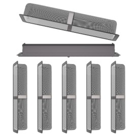 6 Pack Floor Register Cover Trap, HG Power 4 x 12 Inch Floor Vent Screen Net, Nylon Fabric Mesh Air Vent Filter for Home Floor, Catches Coins, Toys, Snacks, Pet Hair, Pet Food