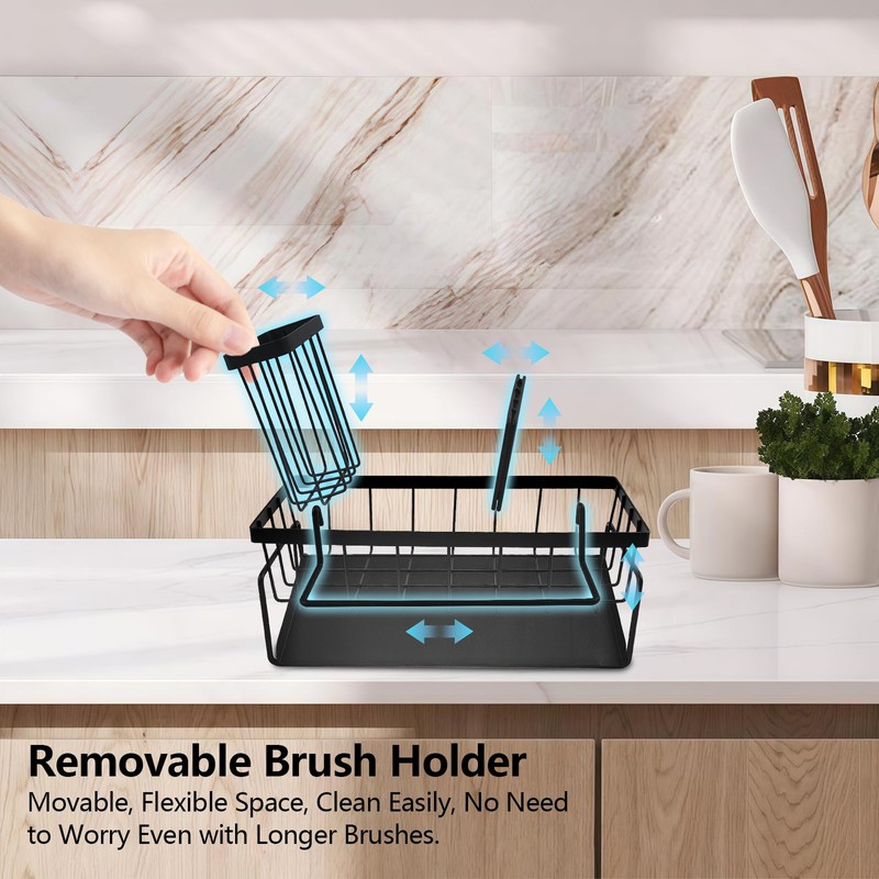 JRJRN Sink Caddy Organiser, Kitchen Sinks Organiser, Sponge Drainage Rack,