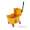 Carlisle FoodService Products 35-Quart Commercial Mop Bucket with Side-Press Wringer,