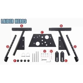 Nicecho Ladder Support Stabilizer Security for climbing ladder Wall Standoff Roof Gutter